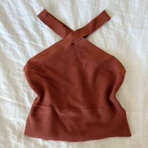 Abercrombie & fitch ribbed halter tank